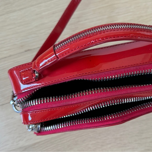 ALEXANDER WANG RED PATENT LEATHER BOX BAG - Picture 4 of 7
